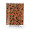 Shattered Tile Shards Shower Curtain – Abstract Chip Pattern Pattern