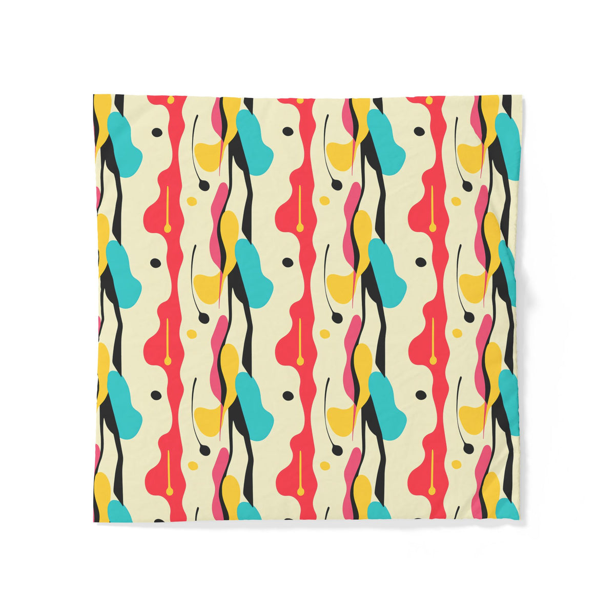 Cut-Out Blobs Cotton Duvet Cover – Mid-Century Cut-Out Pattern