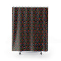Hexagon Gem Wheels Shower Curtain – Kaleidoscopic Pattern