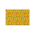 Squiggle Strokes Yellow Outdoor Rug – Bold Primary Abstract Pattern