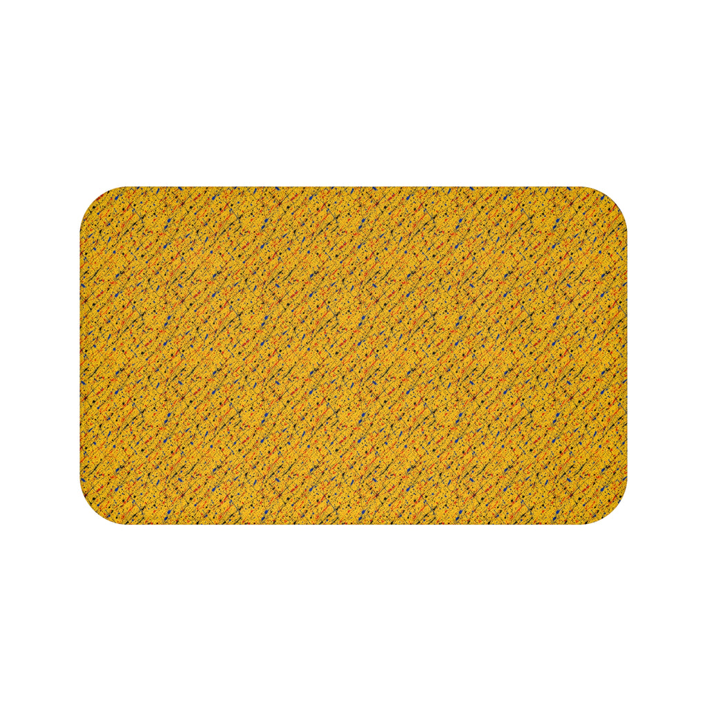 Flick Lines Bath Mat – Action-Painting Abstract Pattern