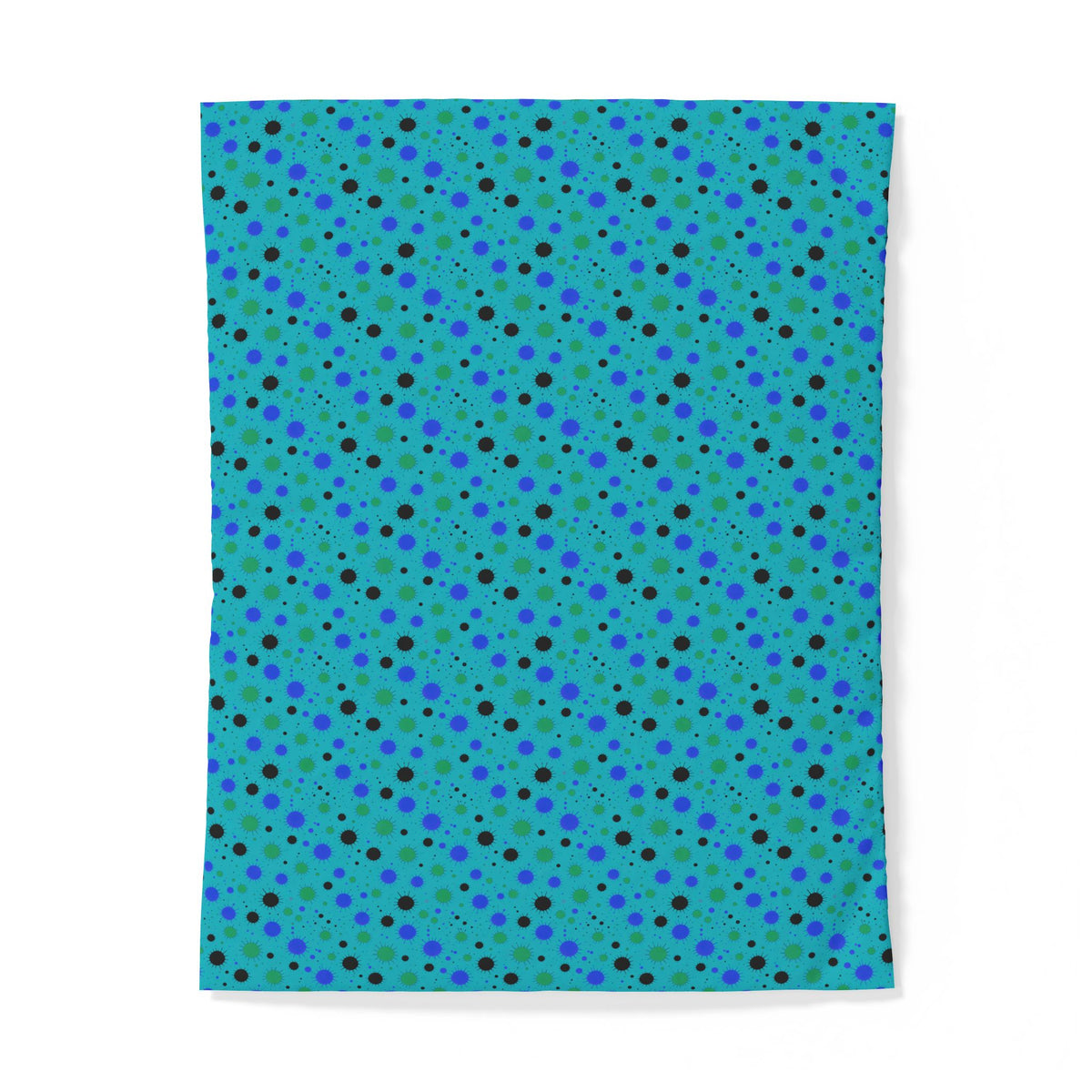 Blot Burst Cotton Duvet Cover – Peacock Jewel