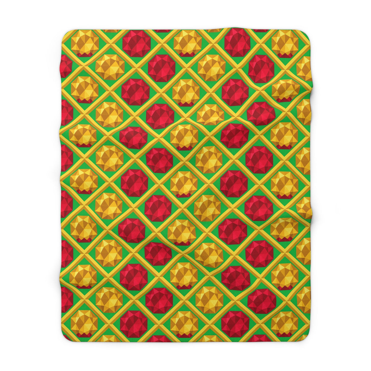 Giant Prism Diamond Lattice Sherpa Fleece Blanket – Diamond Lattice Pattern