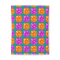 Giant Cut Gem Grid Cotton Duvet Cover – Peacock Jewel
