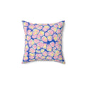 Candy Cell Pour Faux Suede Cushion – Candy Fluid Art Pattern