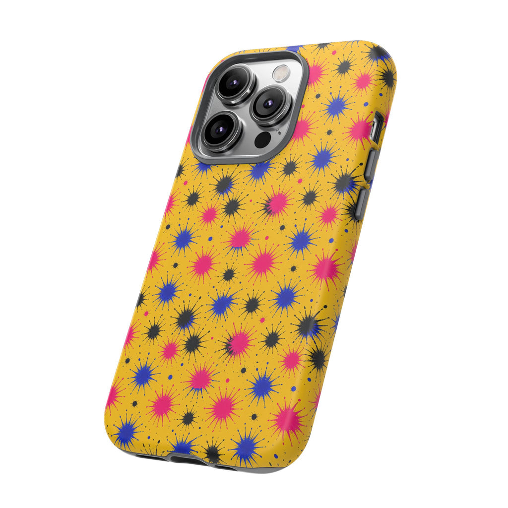 Splash Crowns Tough Phone Case – Ink Splash Pattern