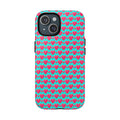 Heart Bubble Grid Magnetic Tough iPhone Case – Pop Hearts Pattern