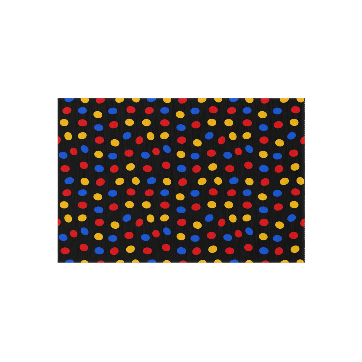 Pebble Scatter Black Outdoor Rug – Pop Abstract Pattern