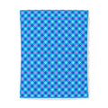 Jewel Harlequin Check Cotton Duvet Cover – Ice Jewel