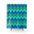 Big Ripple Chevrons Shower Curtain – Ocean Jewel