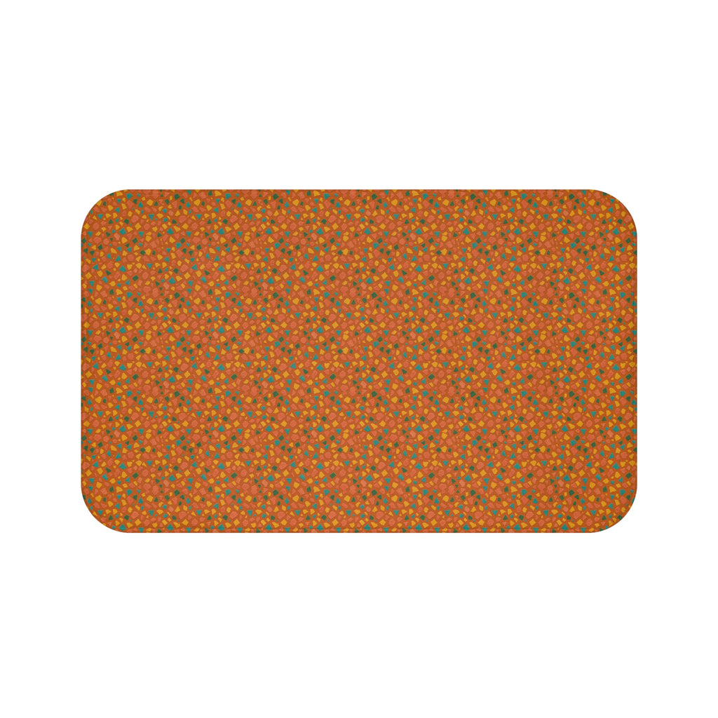Angular Shard Scatter Bath Mat – Terrazzo Pattern