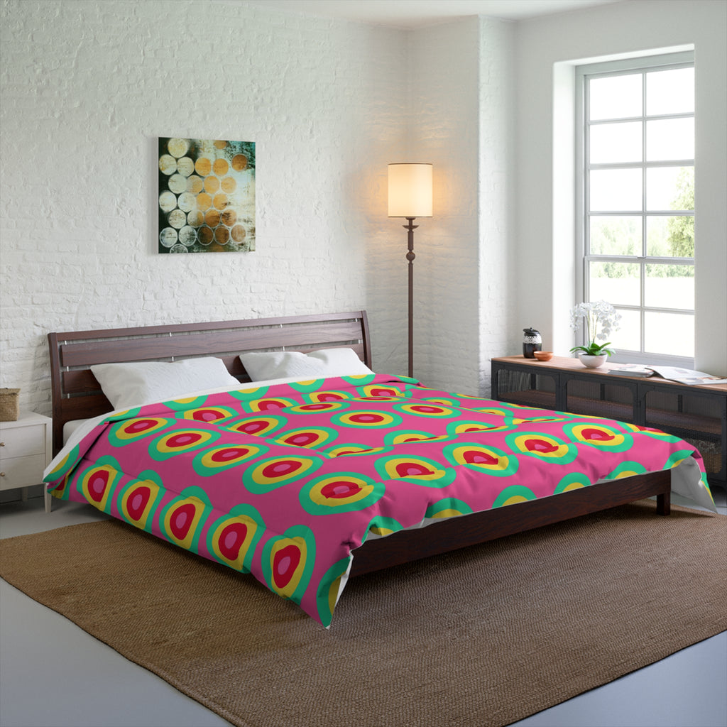 Giant Op-Art Jewel Rings Comforter – Candy Christmas