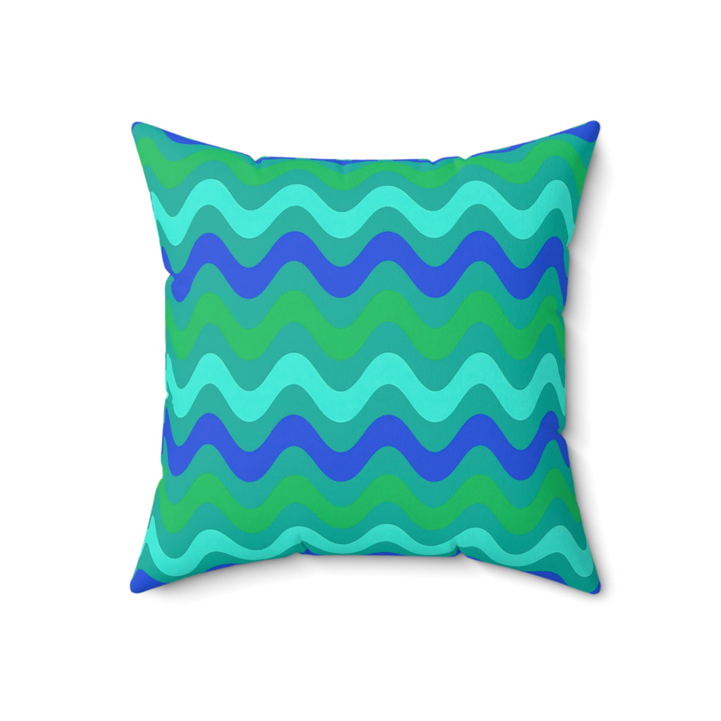 Big Ripple Chevrons Faux Suede Cushion – Ocean Jewel