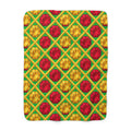 Giant Prism Diamond Lattice Sherpa Fleece Blanket – Diamond Lattice Pattern