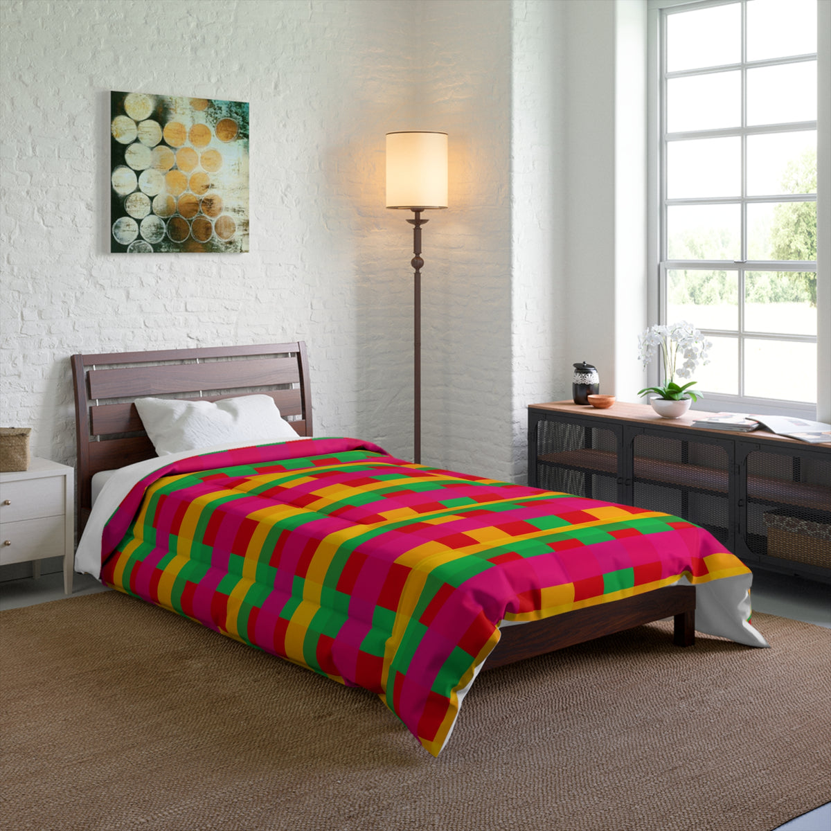 Grand Jewel Plaid Comforter – Ribbon Plaid Pattern