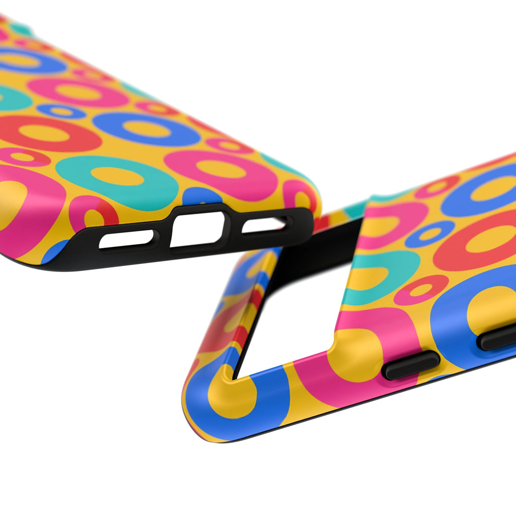 Big Ring Blocks Tough Phone Case – Geometric Blocks Pattern