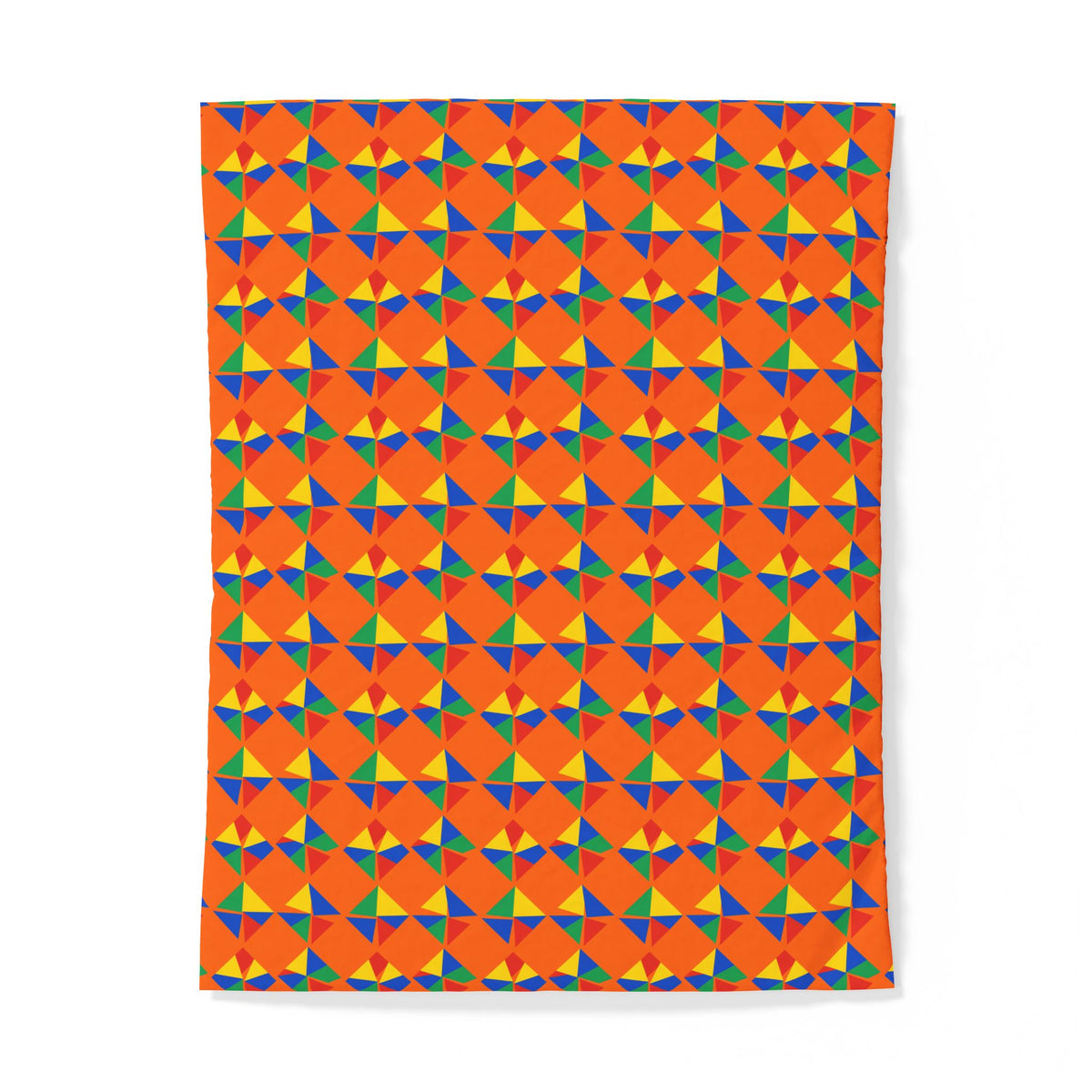 Stacked Cubist Prisms Cotton Duvet Cover – Cubist Geometric Pattern