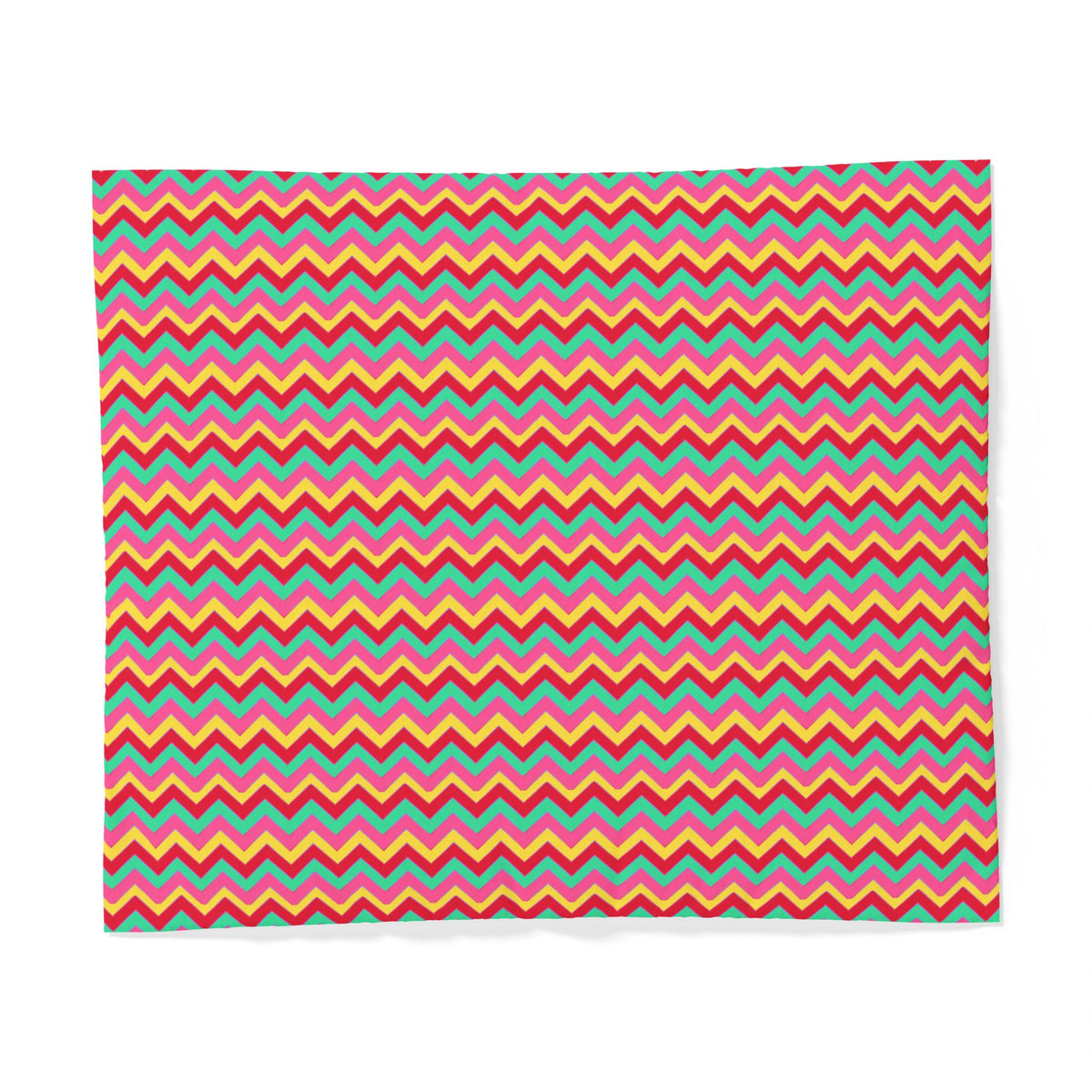 Jewel Chevron Bands Cotton Duvet Cover – Candy Christmas
