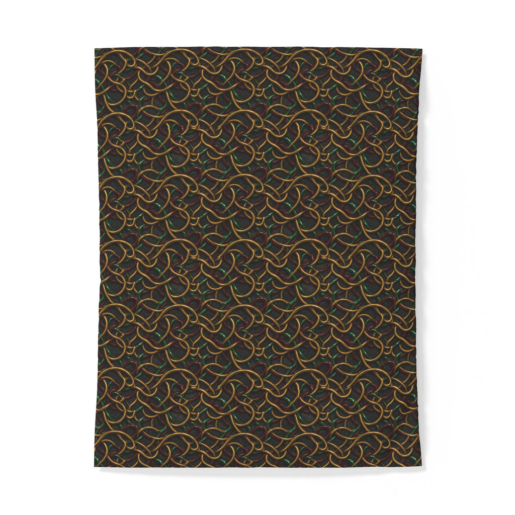 Jewel Metal Weave Cotton Duvet Cover – Holographic-Look Metal Pattern