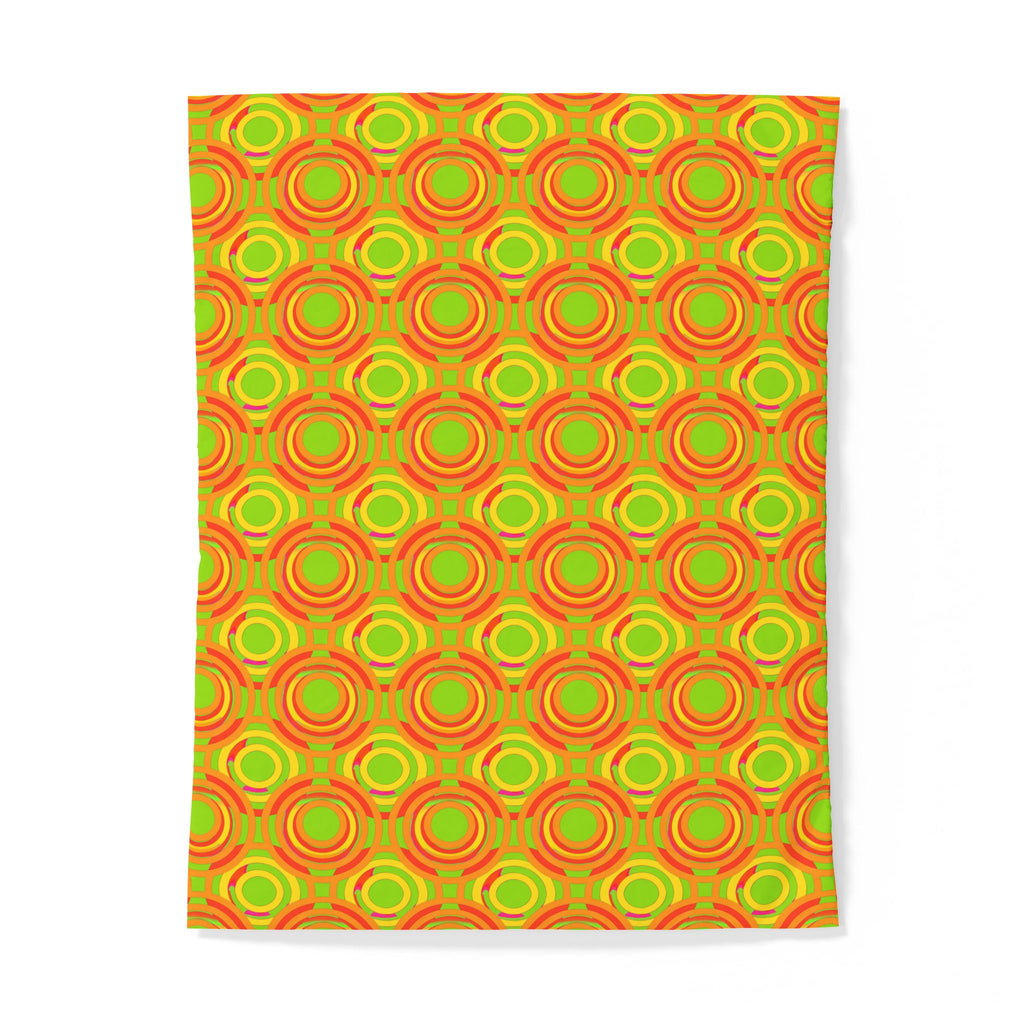 Interlocking Ring Ripples Cotton Duvet Cover – Hot Citrus
