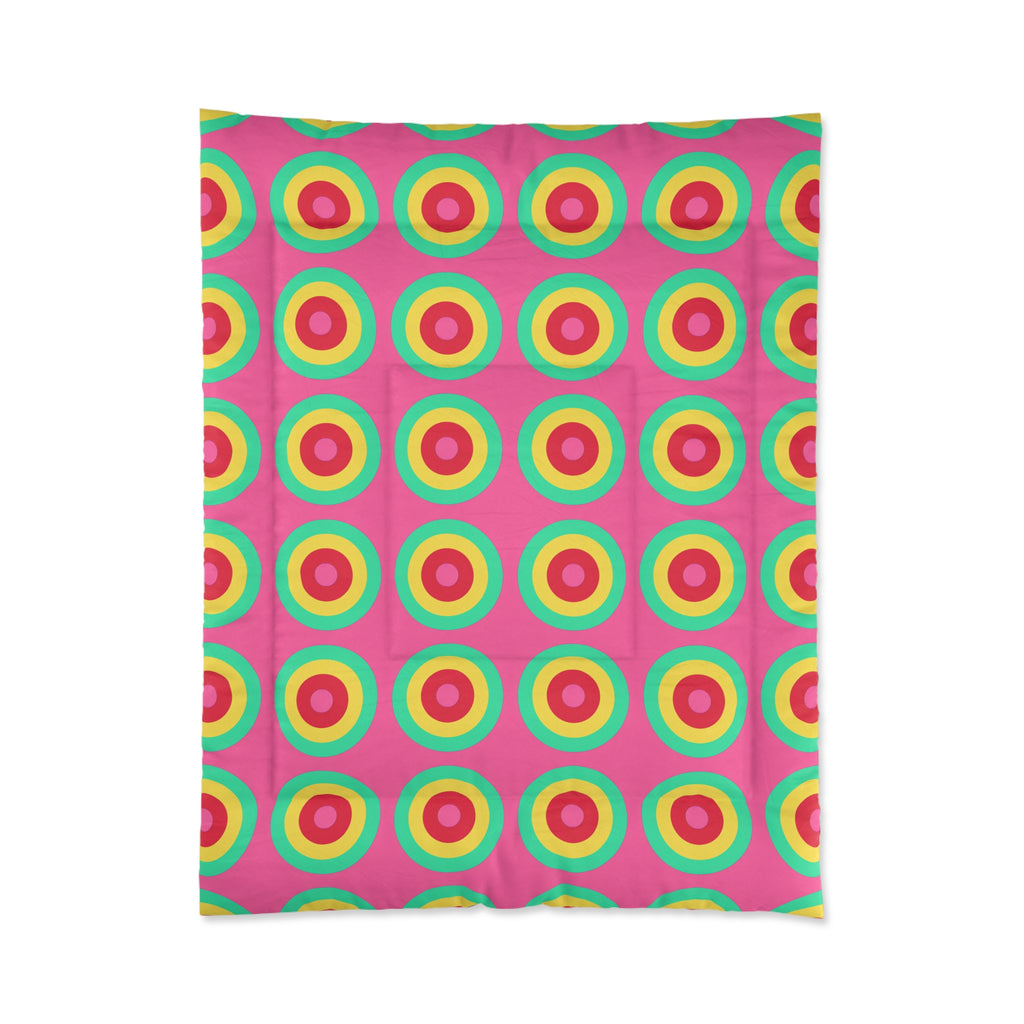 Giant Op-Art Jewel Rings Comforter – Candy Christmas
