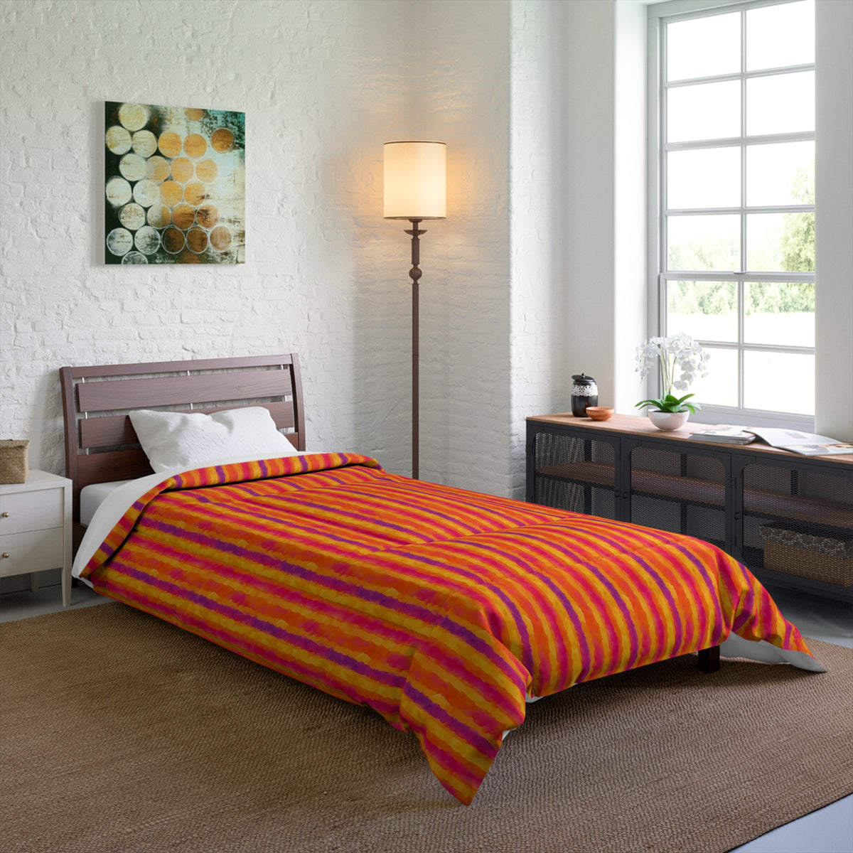 Bleed Stripe Ombre Comforter – Ombre Wash Pattern