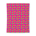 Stacked Cubist Prisms Cotton Duvet Cover – Tropical Punch