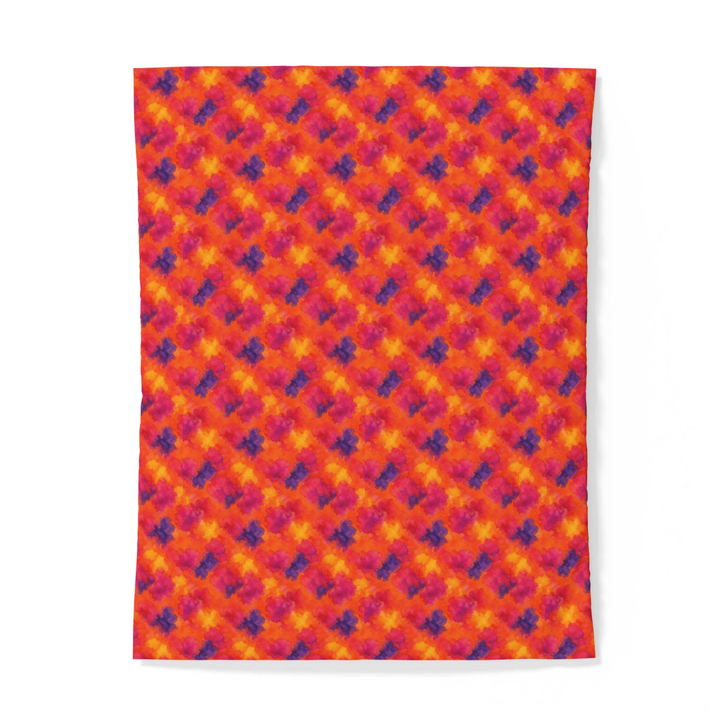 Sunset Bloom Bleeds Cotton Duvet Cover – Watercolour Bleed Pattern