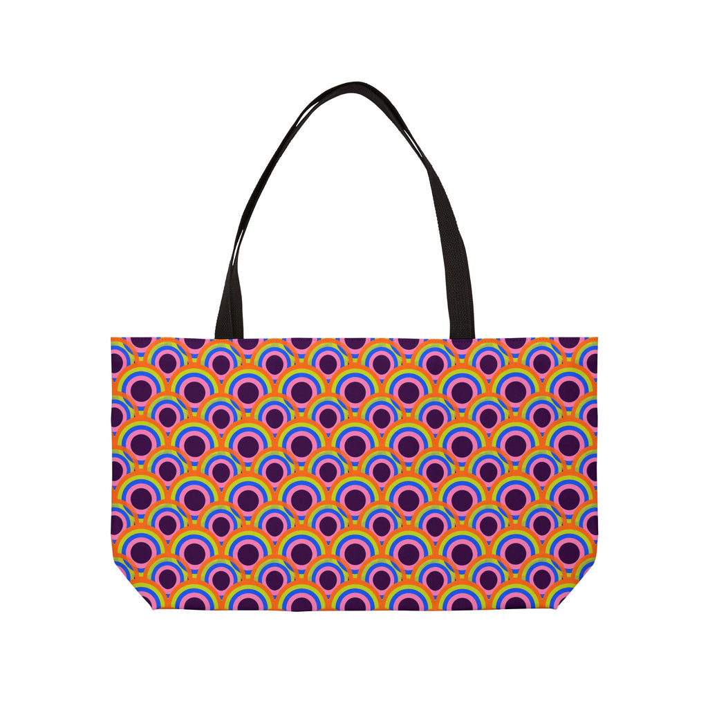 Pop Op Circles Weekender Tote Bag – Op-Art Pattern
