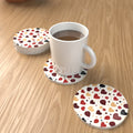 Where the Heart Is Multicoloured Heart Ceramic Coasters – Set of 6 – lifestyle mockup 1