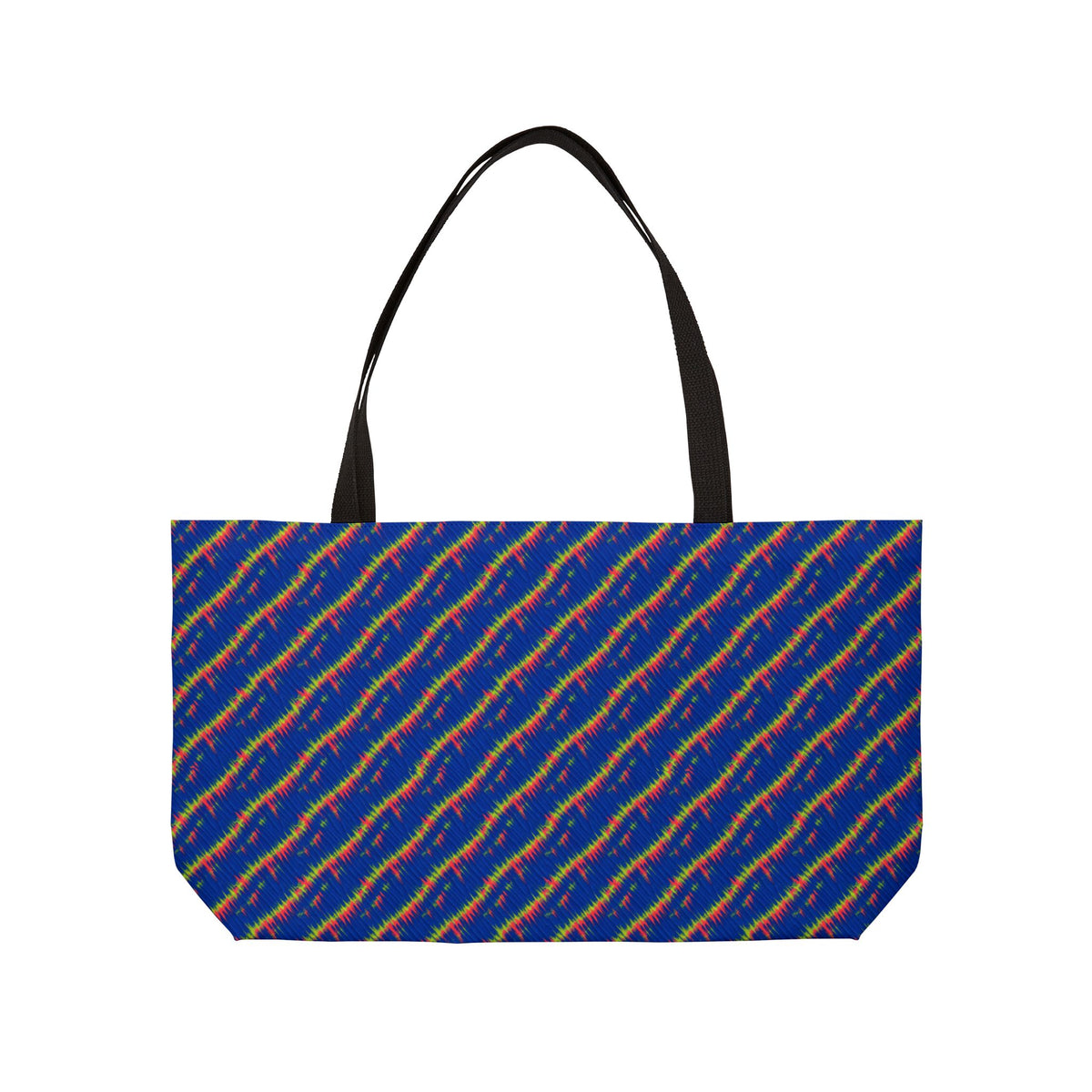 Diagonal Wrap Dye Weekender Tote Bag – Shibori Dye Pattern
