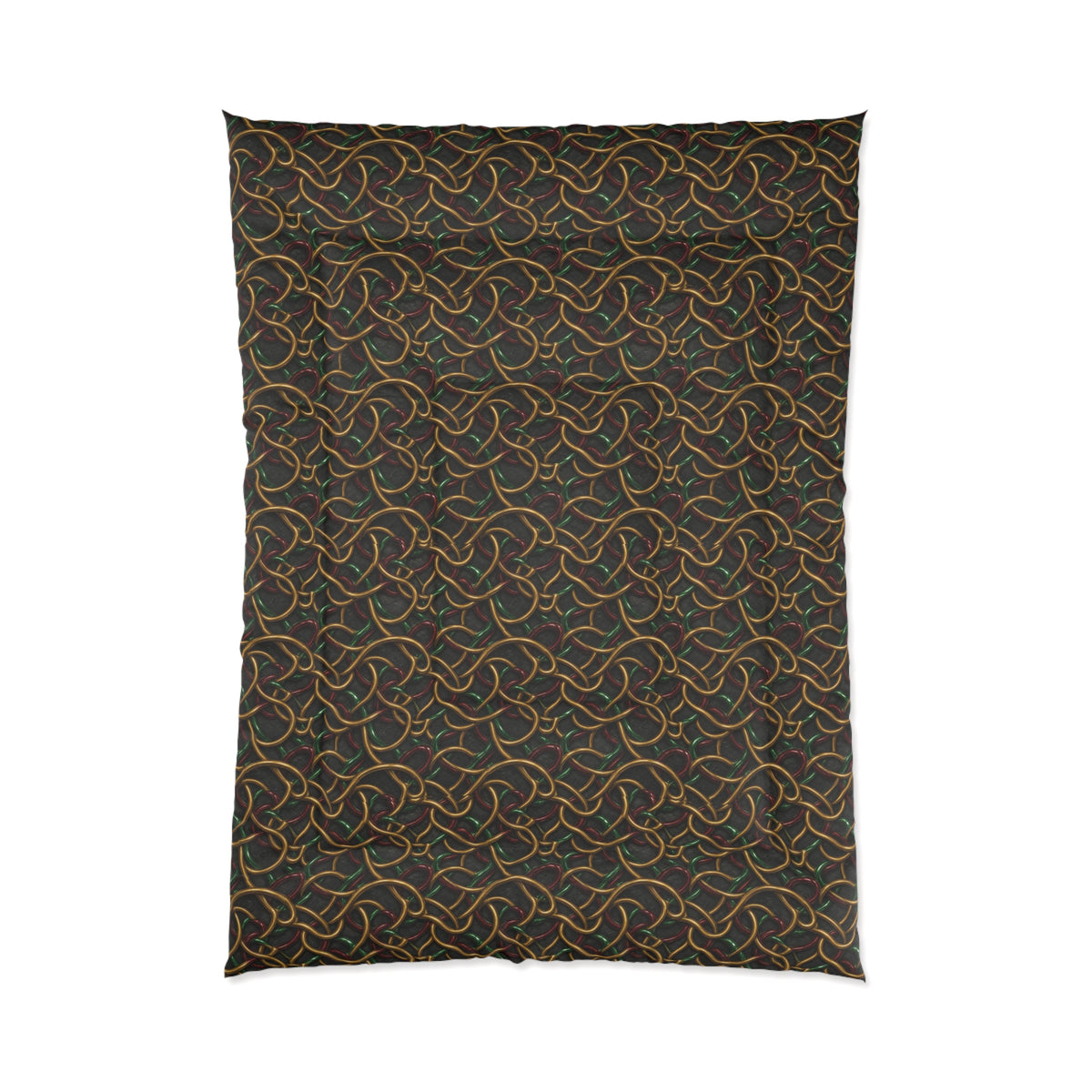 Jewel Metal Weave Comforter – Holographic-Look Metal Pattern