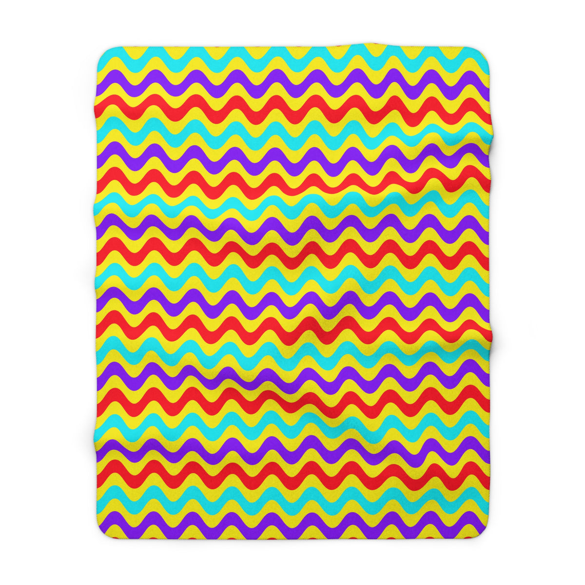 Big Ripple Chevrons Sherpa Fleece Blanket – Op-Art Chevron Pattern