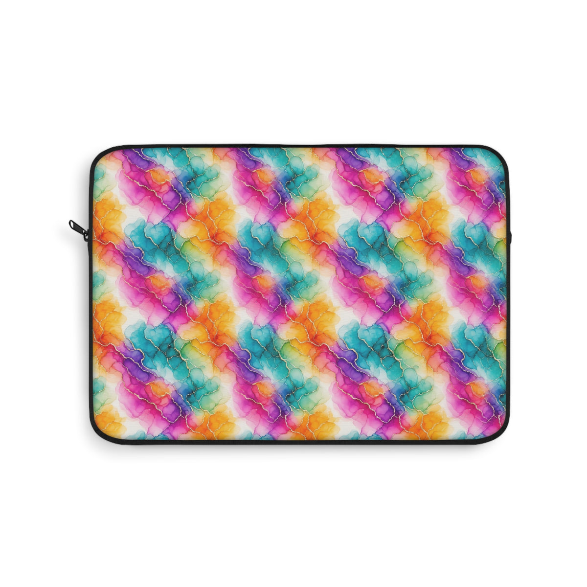 Rainbow Alcohol Ink Bloom Laptop Sleeve