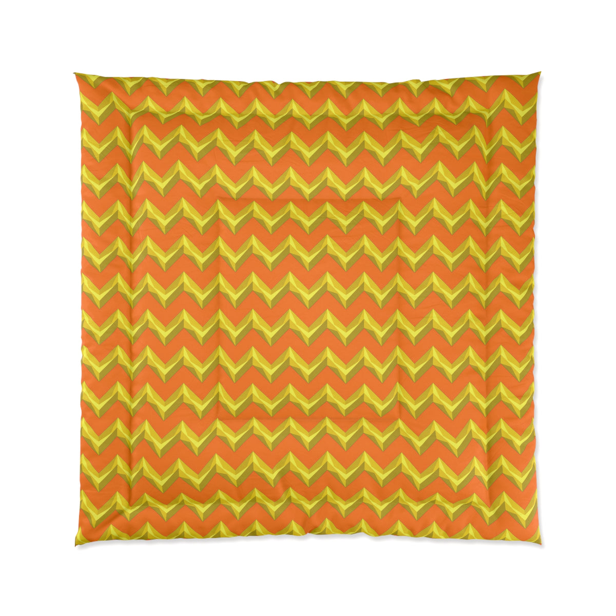 Broad Cut-Gem Chevrons Comforter – Hot Citrus Festive