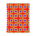 Big Ripple Squares Cotton Duvet Cover – Op-Art Concentric Squares Pattern