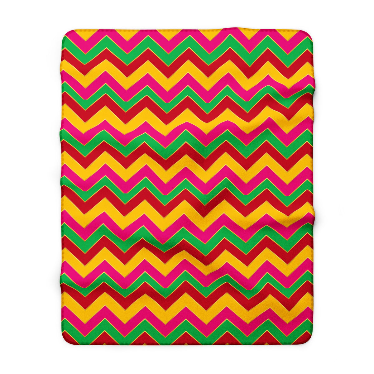 Jewel Chevron Bands Sherpa Fleece Blanket – Chevron Geometric Pattern