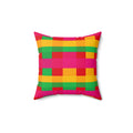 Grand Jewel Plaid Faux Suede Cushion – Ribbon Plaid Pattern