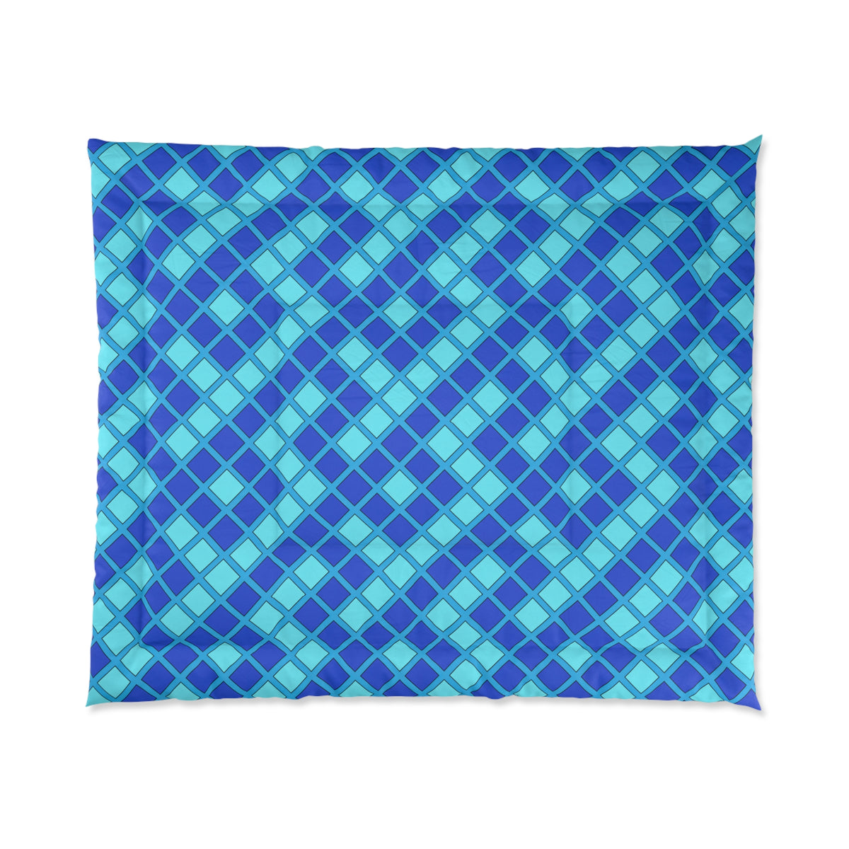 Harlequin Gold Grid Comforter – Ice Jewel