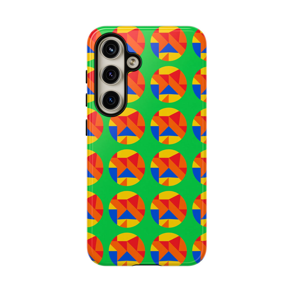 Broken Circle Planes Tough Phone Case – Cubist Abstract Pattern