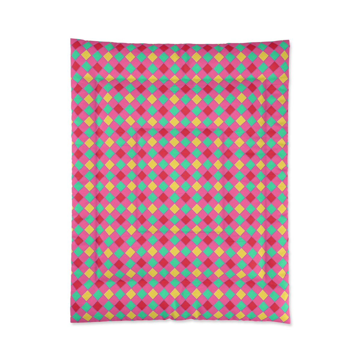 Jewel Harlequin Check Comforter – Candy Christmas