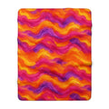 Ombre Wash Bands Sherpa Fleece Blanket – Ombre Wash Pattern