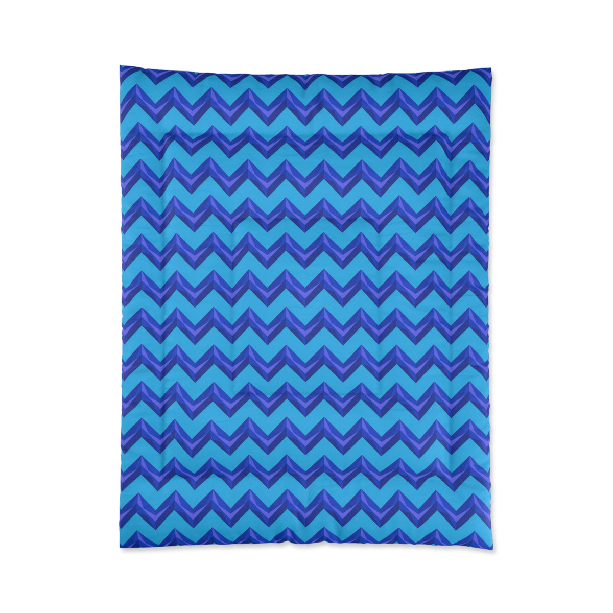 Broad Cut-Gem Chevrons Comforter – Ice Jewel