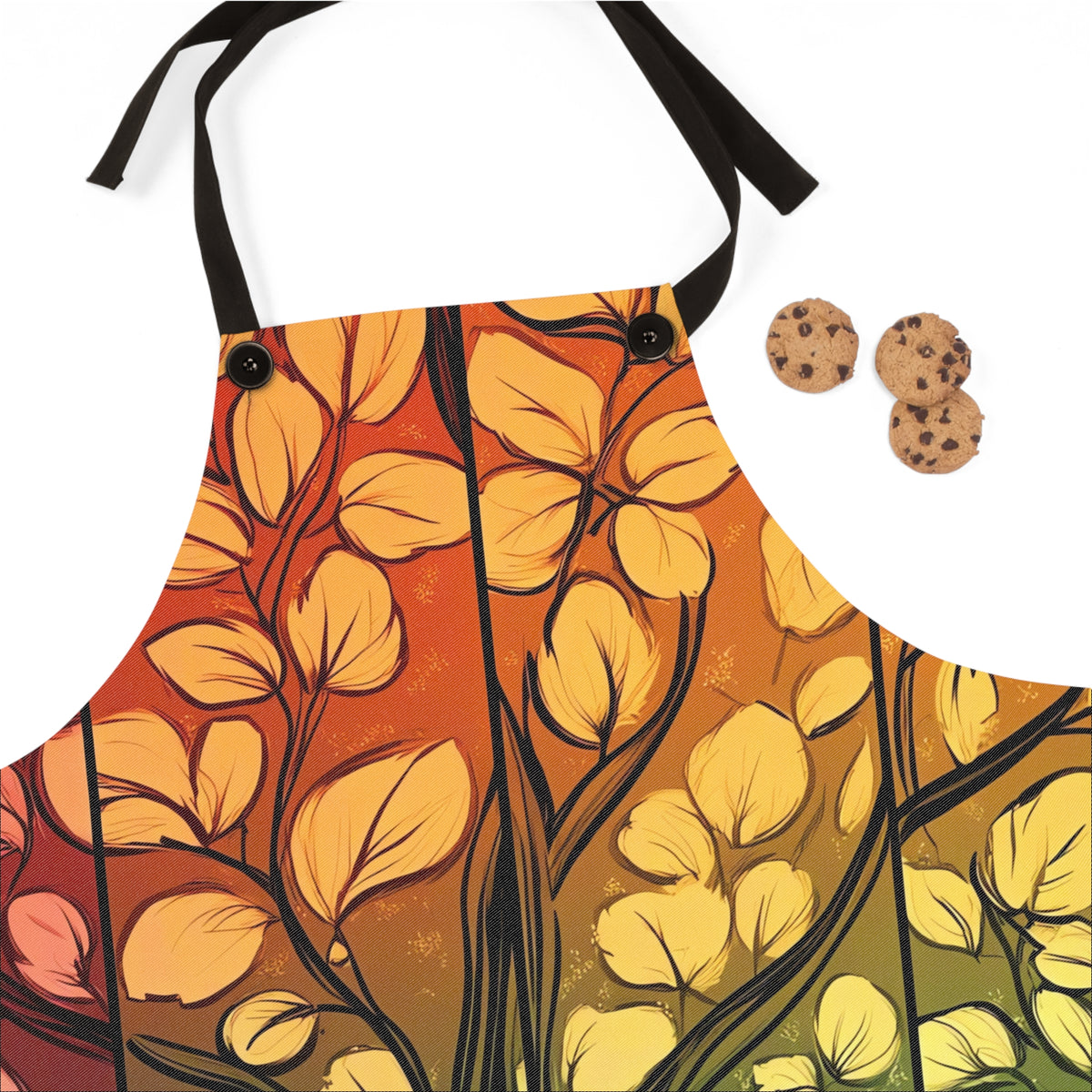 Stained Glass Autumn Tree Apron – Stained-Glass Style Art
