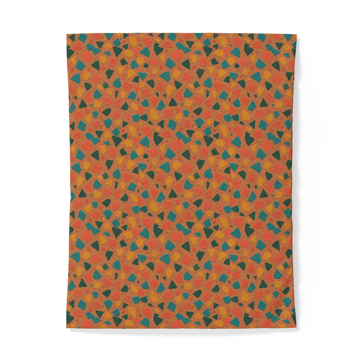 Shattered Tile Shards Cotton Duvet Cover – Abstract Chip Pattern Pattern