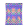 Chromatic Scallop Ripple Comforter – Candy Pastel on Grape