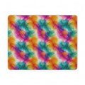 Rainbow Alcohol Ink Bloom Vegan Leather Mouse Mat