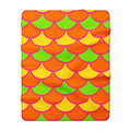 Big Jewel Scales II Sherpa Fleece Blanket – Hot Citrus Festive