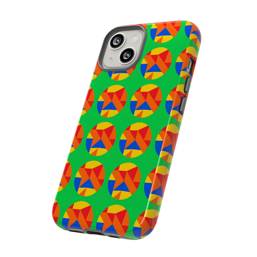 Broken Circle Planes Tough Phone Case – Cubist Abstract Pattern