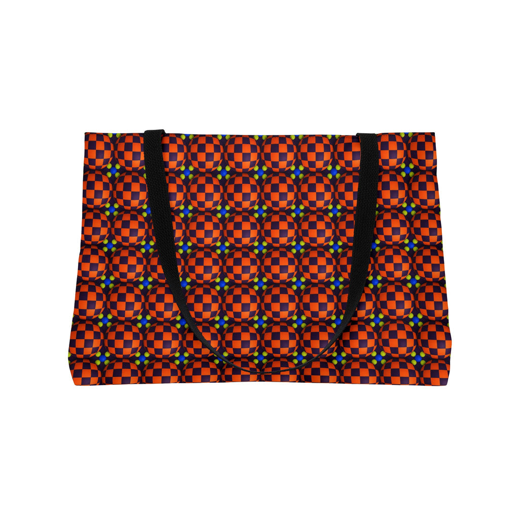 Checker Bulge Weekender Tote Bag – Op-Art Pattern